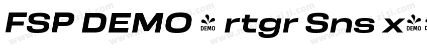 FSP DEMO - rtgr Sns x字体转换